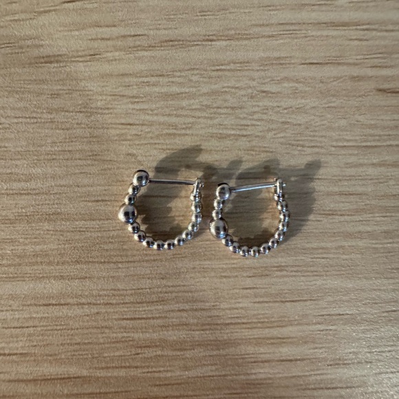 Pandora Small beaded Hoop Earrings - Picture 1 of 3